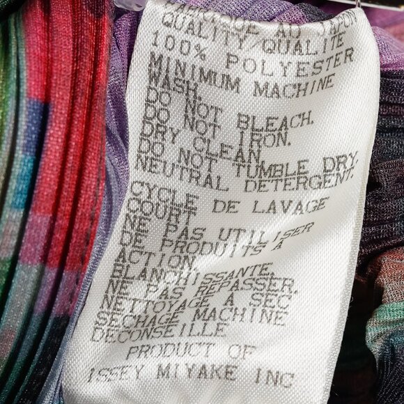 Pleats Please Issey Miyake Archival Pixelated Multicolour Flower Jacket, Size L - Picture 10 of 10